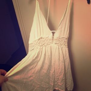 Charlotte Russe white beach cover up float dress!